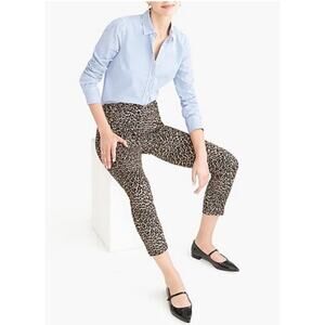 J Crew Winnie Office Ready Sprint Pants Animal Print 8